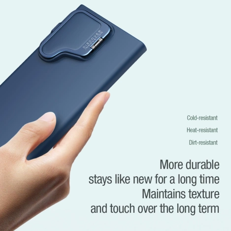 Nillkin CamShield Silky Prop Silicone Case for Samsung Galaxy S24 Ultra - black