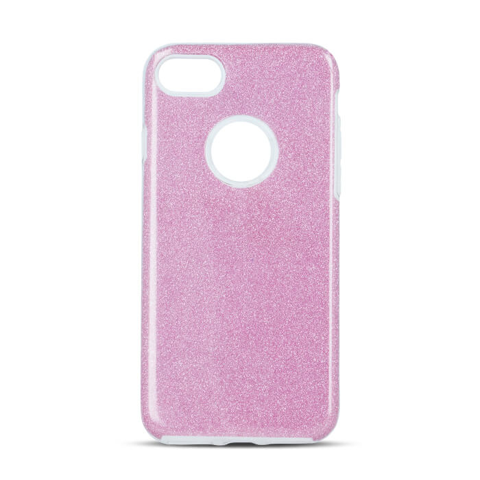 Nakładka Glitter 3in1 do iPhone 7 / 8 / SE 2020 różowa