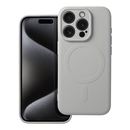 Futerał Silicone Mag Cover kompatybilny z MagSafe do IPHONE 15 PRO tytanowy