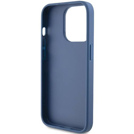 Original Handyhülle APPLE IPHONE 15 PRO Guess Hardcase 4G Stripe Collection (GUHCP15LG4GLBL) blau
