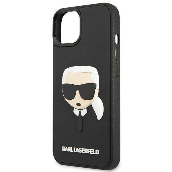 Karl Lagerfeld 3D Rubber Karl`s Head - Etui iPhone 14 Plus (czarny)
