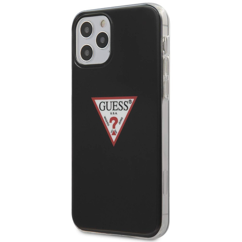 Guess GUHCP12MPCUCTLBK iPhone 12 Pro / iPhone 12 czarny/black hardcase Triangle Collection