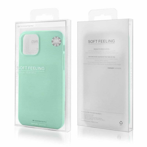 Schutzhülle IPHONE 14 PRO MAX Mattes Silikon Mercury Soft Jelly minze