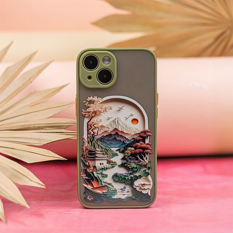 Nakładka Ultra Trendy do iPhone 15 6,1" Travel zielona