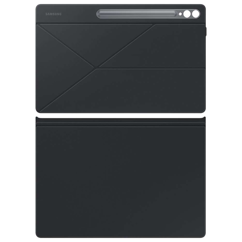 Klapphülle mit Ständer für Samsung Galaxy Tab S9+ Smart Book Cover – Schwarz