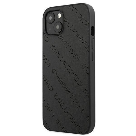 Original Case IPHONE 13 MINI Karl Lagerfeld Hardcase Perforated Allover (KLHCP13SPTLK) black