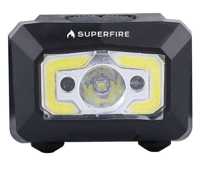 Superfire X30 headlight with non-contact switch, 500lm, USB