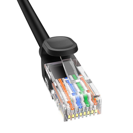 Baseus High Speed Cat 5 RJ-45 Ethernet cable 1000Mb/s 0.5m round - black