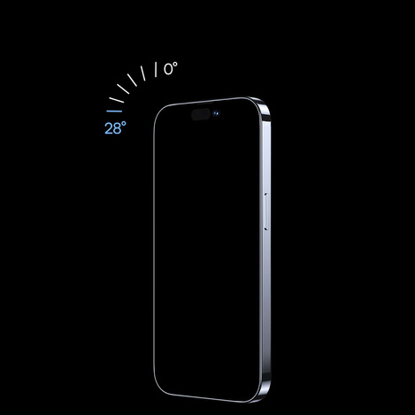 Baseus Privacy Tempered Glass for iPhone 14 Pro Full Screen 0.4mm Privacy Filter Anti Spy + Mounting Kit