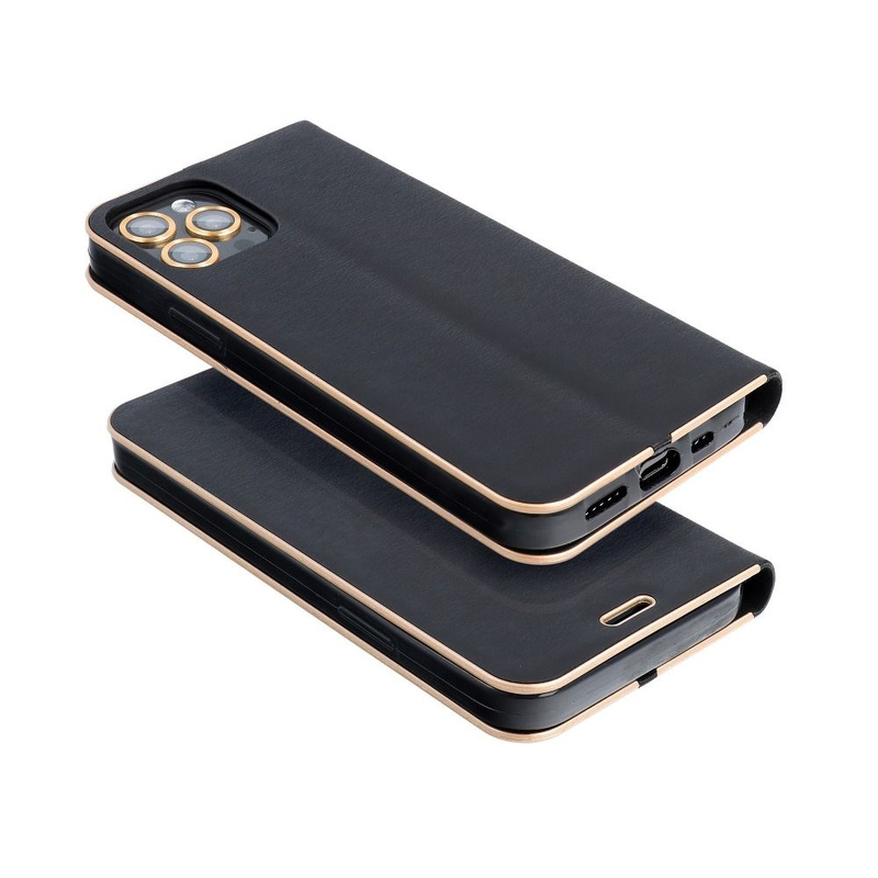 Kabura LUNA Book Gold do SAMSUNG A51 czarny