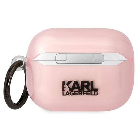 Original Case APPLE AIRPODS PRO Karl Lagerfeld Ikonik Choupette (KLAPHNCHTCP) pink