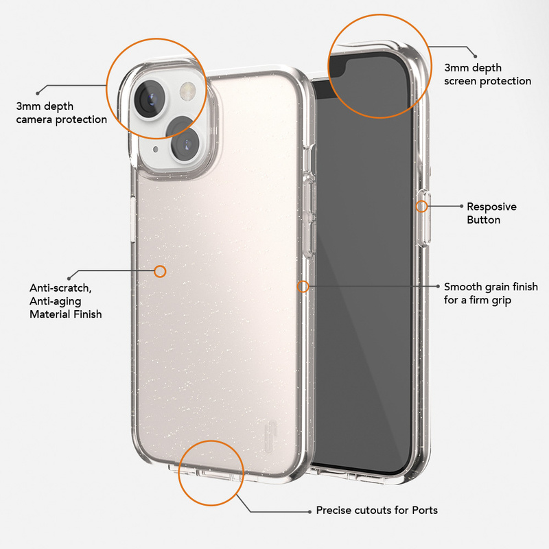 Ugly Rubber nakładka Vogue do iPhone 15 Plus 6,7&quot; różowo-złota