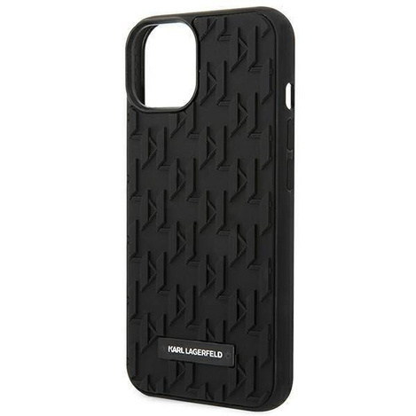 Karl Lagerfeld Monogram 3D Pattern - Etui iPhone 14 Plus (czarny)