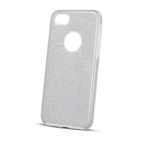 Nakładka Glitter 3w1 do iPhone 15 Pro 6,1" srebrna