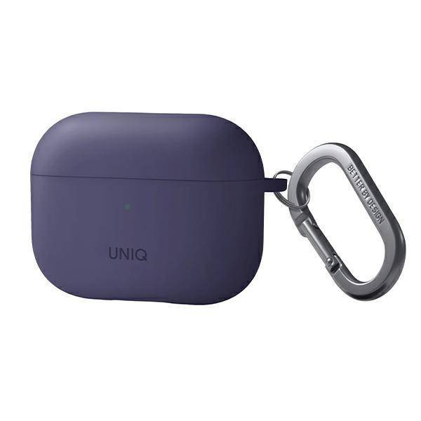 Etui Uniq Nexo na AirPods Pro 2 + haczyki na uszy - purpurowe