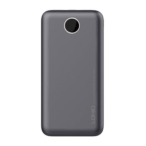 Powerbank LDNIO PQ10, 2xUSB, 22.5W, 10000mah (szary)