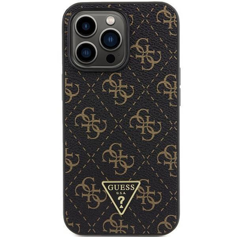 Oryginalne Etui GUESS hardcase 4G Triangle Metal Logo GUHCP14LPG4GPK do Iphone 14 Pro czarny