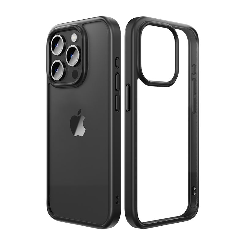 Rock Etui Guard Series do Iphone 16 przezroczysto-czarne