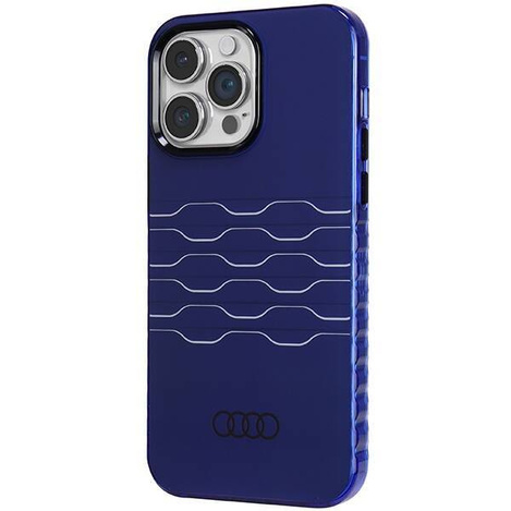 Audi IML MagSafe Case iPhone 14 Pro Max 6.7" niebieski/navy blue hardcase AU-IMLMIP14PM-A6/D3-BE