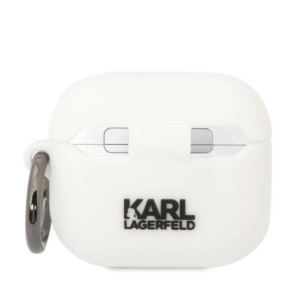 Karl Lagerfeld Silicone NFT Karl Head 3D - Etui AirPods 3 (biały)