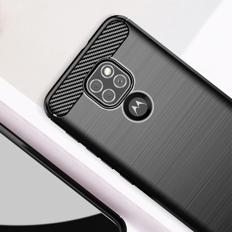 Futerał CARBON do MOTOROLA Moto G9 PLAY / E7 PLUS czarny