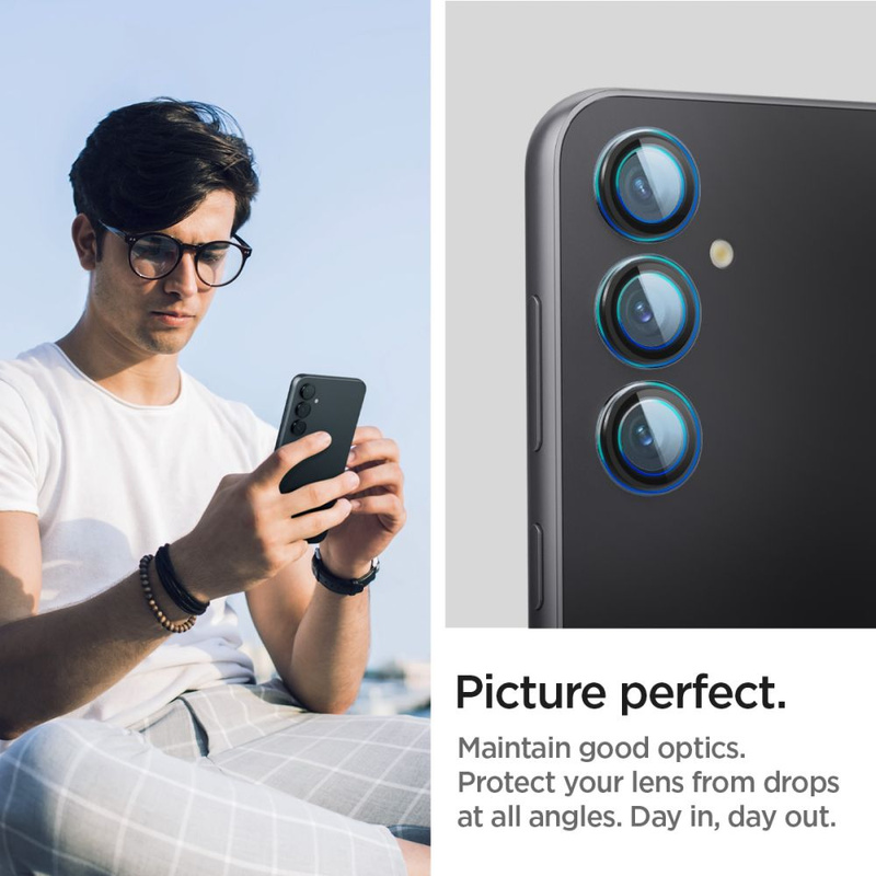 KAMERAABDECKUNG Spigen OPTIK.TR „EZ FIT“ KAMERASCHUTZ 2ER-PACK GALAXY S23 FE SCHWARZ