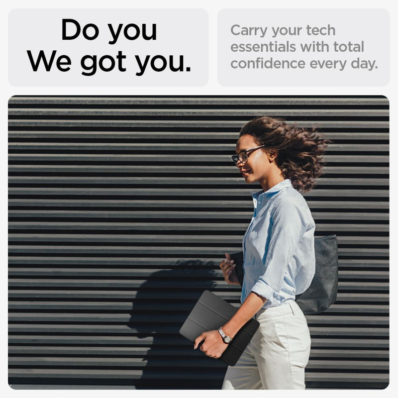 Spigen Urban Fit Hülle für iPad Air 10,9&#39;&#39; 4/5 2020-2022 / 11,6&#39;&#39; 2024 – Schwarz