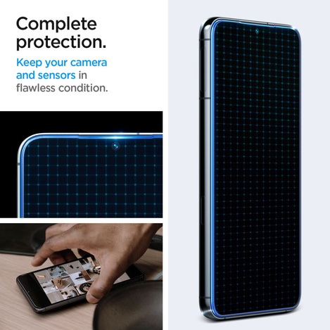 GEHÄRTETES GLAS Spigen GLAS.TR „EZ FIT“ 2ER-PACK GALAXY S23+ PLUS KLAR