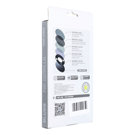 5D Mr. Monkey Armor Camera Glass (Hot Bending) - do Samsung Galaxy S24 Ultra czarny