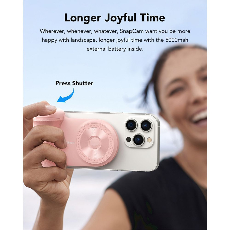 Bateria zewnętrzna (Powerbank) VEGER Tourist - 5 000mAh kompatybilny z MagSafe QC3.0 PD 20W czarny (W0569)