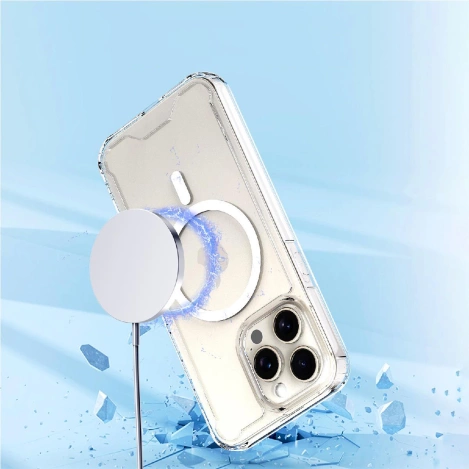 Clear Corner Case MagSafe für iPhone 16 Pro Max – transparent