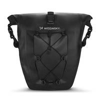 Wozinsky waterproof bicycle bag trunk pannier 25l 2in1 black (WBB24BK)