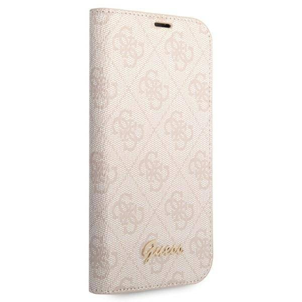Guess 4G Metal Camera Outline Booktype Case - Etui iPhone 14 (różowy)