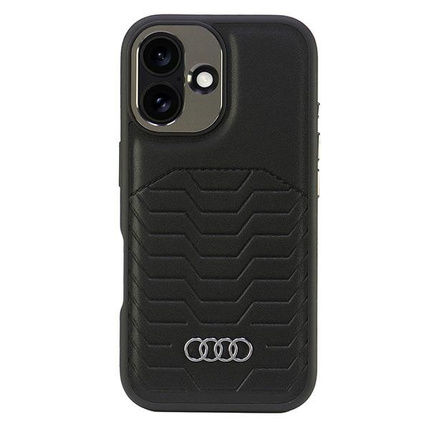 Audi nakładka Synthetic Leather MagSafe do iPhone 16 Plus 6.7" czarna