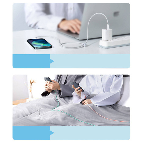 Baseus Dynamic kabel USB Typ C - Lightning Power Delivery 20W 2m niebieski (CALD000103)