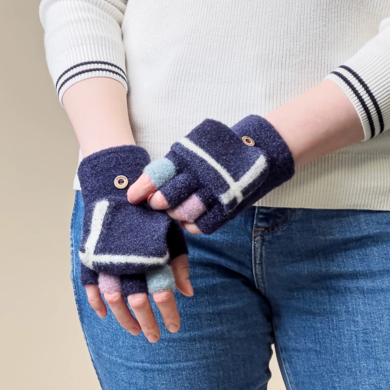 Winter-Handyhandschuhe für Damen/Kinder – Schwarz