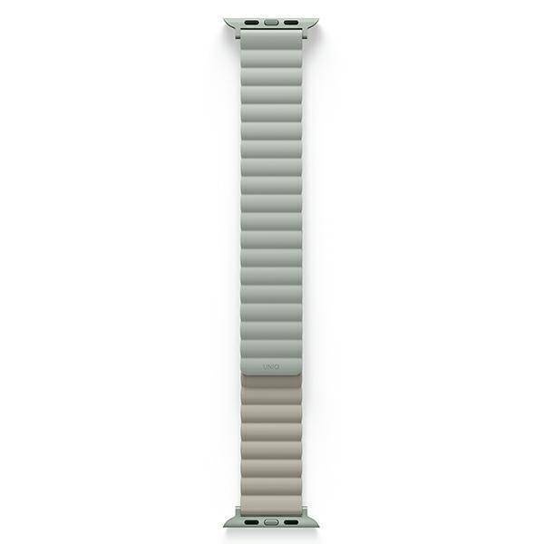 UNIQ pasek Revix Apple Watch Series 4/5/6/7/8/SE/SE2/Ultra 42/44/45mm. Reversible Magnetic szałwia-beżowy/sage-beige