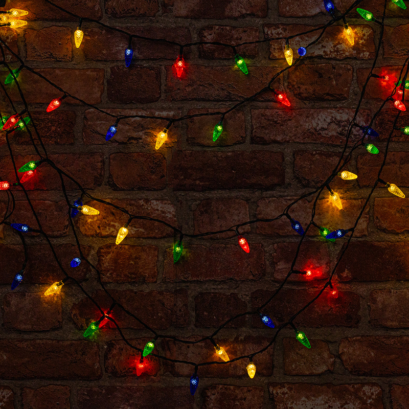 Łańcuch świetlny CLF-13 100LED 8m SZYSZKI multikolor Forever Light