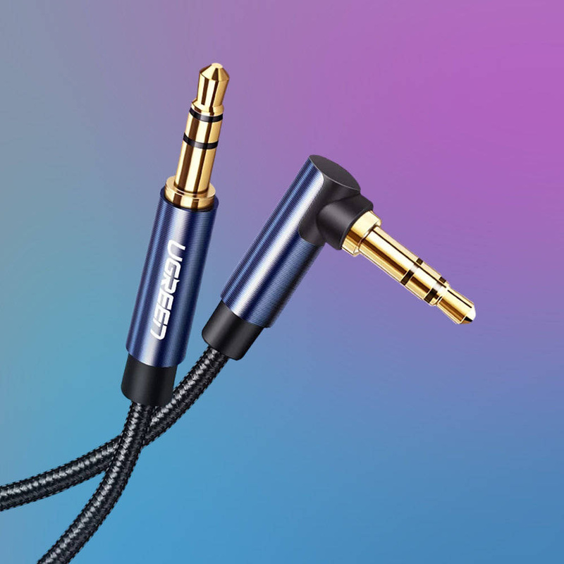 Ugreen kabel audio 2 x mini jack 3,5mm 0,5m niebieski (AV112)