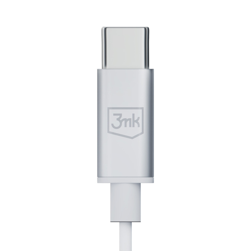 USB-C 3mk Kabelgebundene Kopfhörer – weiß