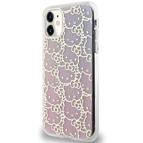 Hello Kitty IML Gradient Electrop Crowded Kitty Head Hülle für iPhone 11 / Xr – Pink