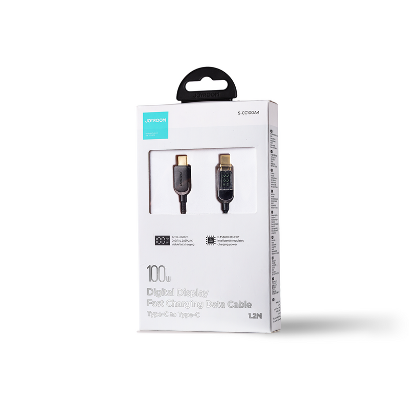 Joyroom USB C - USB C 100W cable for fast charging and data transfer 1.2 m black (S-CC100A4)