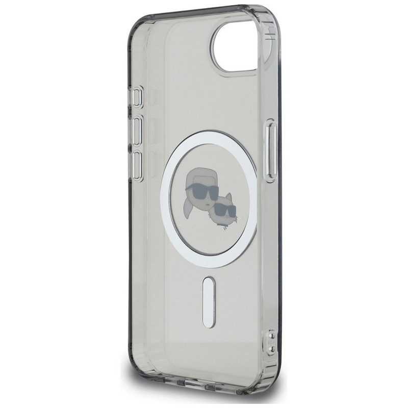 KARL LAGERFELD futerał do IPHONE 16e (SE 4 2025) kompatybilny z MagSafe KLHMPSE4HLSKCK (IML Metal KC Heads) czarny