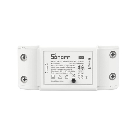 Sonoff RFR2 Smart Wireless Switch Relay Wi-Fi Controller 433MHz RF Weiß (M0802010002)