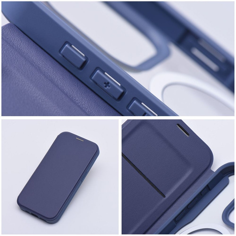 Kabura SMART MAG kompatybilna z MagSafe do IPHONE 15 Pro niebieska