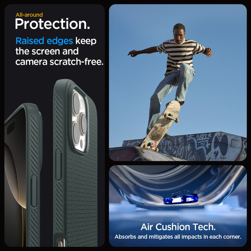 Spigen Liquid Air iPhone 16 Pro Max zielony/abyss green ACS07990