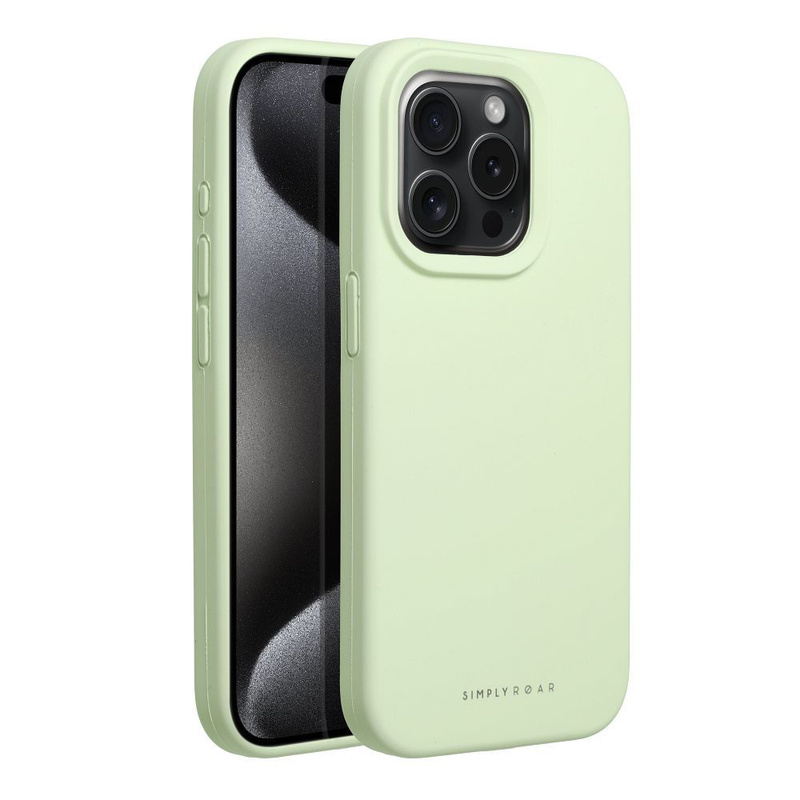 Futerał Roar Cloud-Skin - do iPhone 15 Pro Jasnozielony