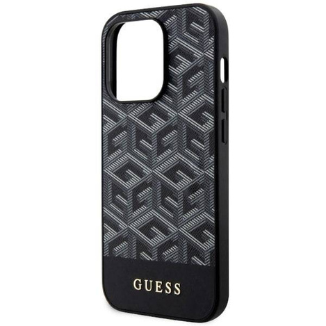 Guess GUHMP14XHGCFSEK iPhone 14 Pro Max 6.7" black/black hardcase GCube Stripes MagSafe