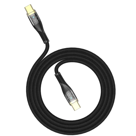 JELLICO cable B20 USB-C - USB-C PD 66W 1M Black