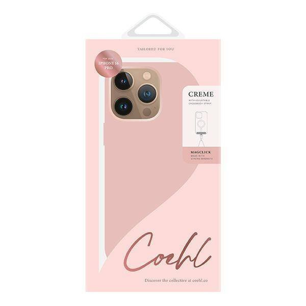 UNIQ etui Coehl Creme iPhone 16 Pro 6.3" Magnetic Charging różowy/ballet pink